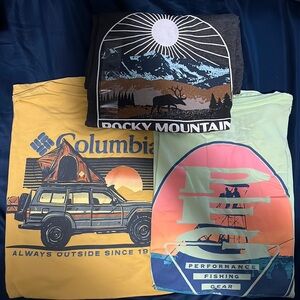 Bundle of 3 Men’s Columbia t shirts xxl